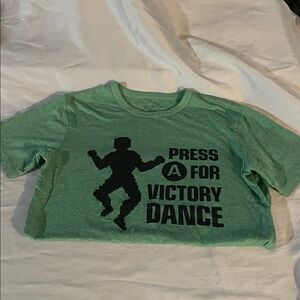 Place Green Graphic Tee with Navy Print